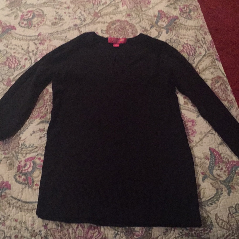 Black, lightweight maternity sweater